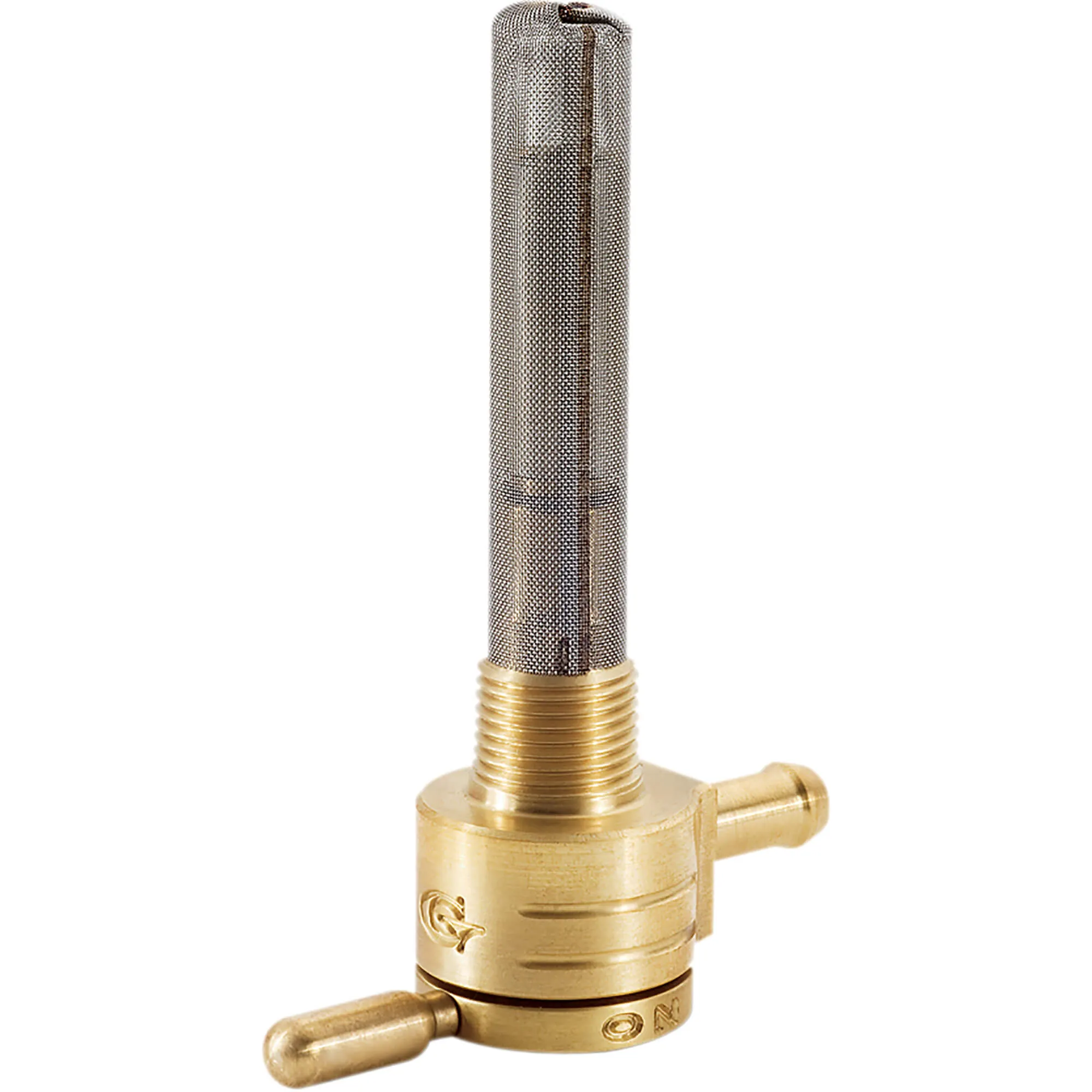 3/8 inch NPT Click-Slick Petcock - Round Body - Brass - Inward