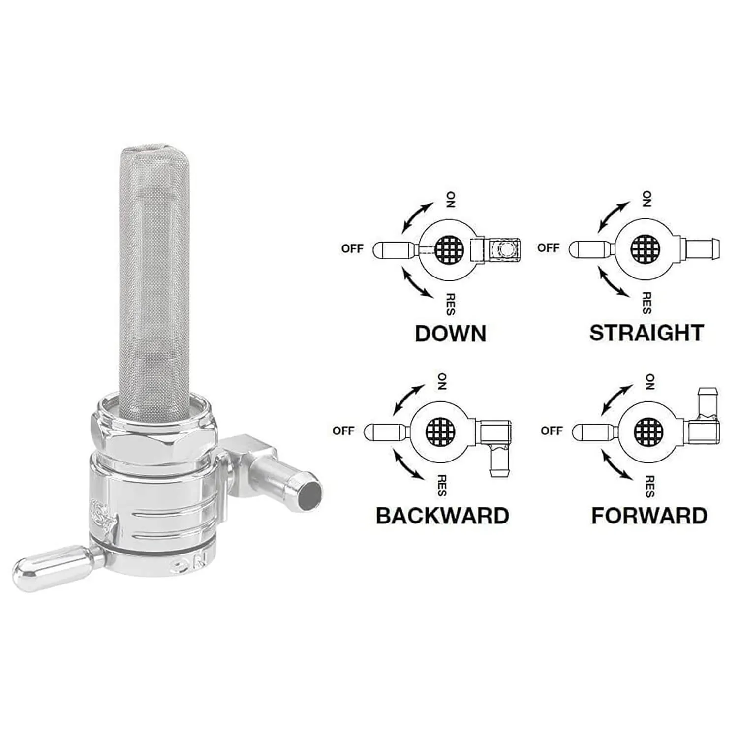 3/8 inch NPT Click-Slick Petcock - Round Body - Brass - Inward