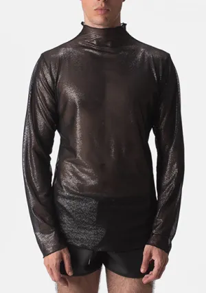 Barcode Berlin Mesh Turtle Neck Mazik Black