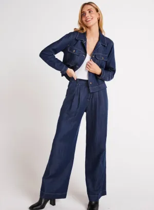 Dark Denim Wide Leg Pant