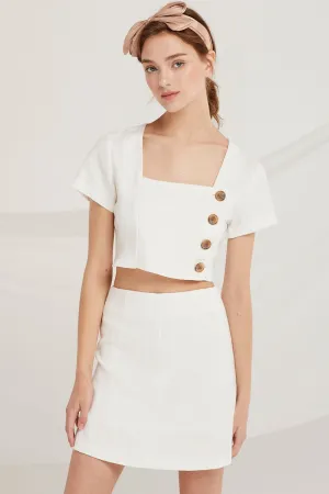 Fernanda Crop Shirt And Skirt Set