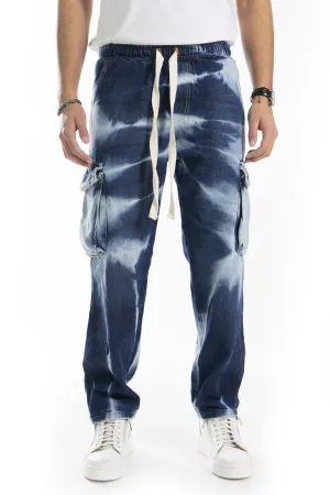 Jeans Uomo Vita Jogger Cargo Bicolore Art. JS427