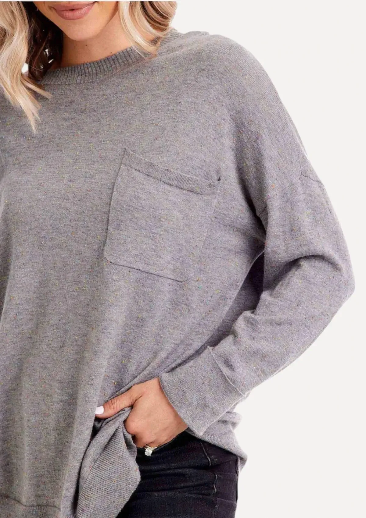 Penn Knit Top - Gray