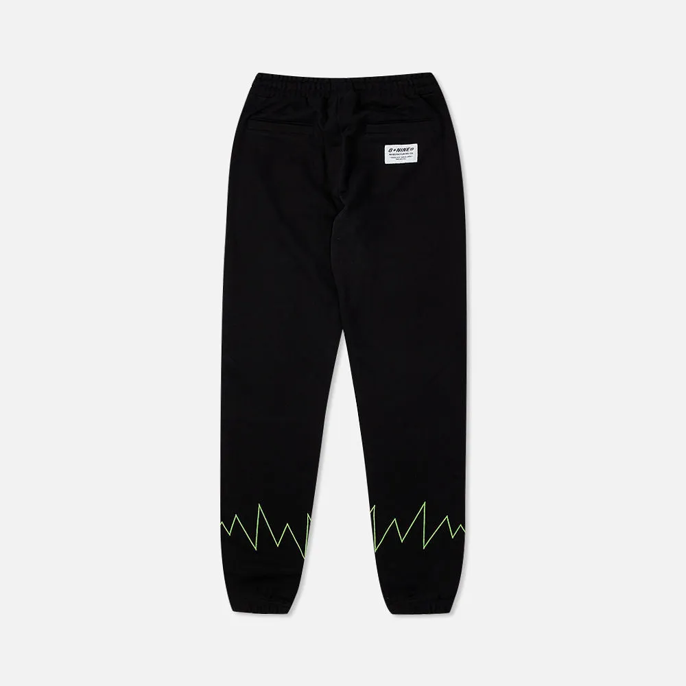 Static Fleece Sweatpants Black