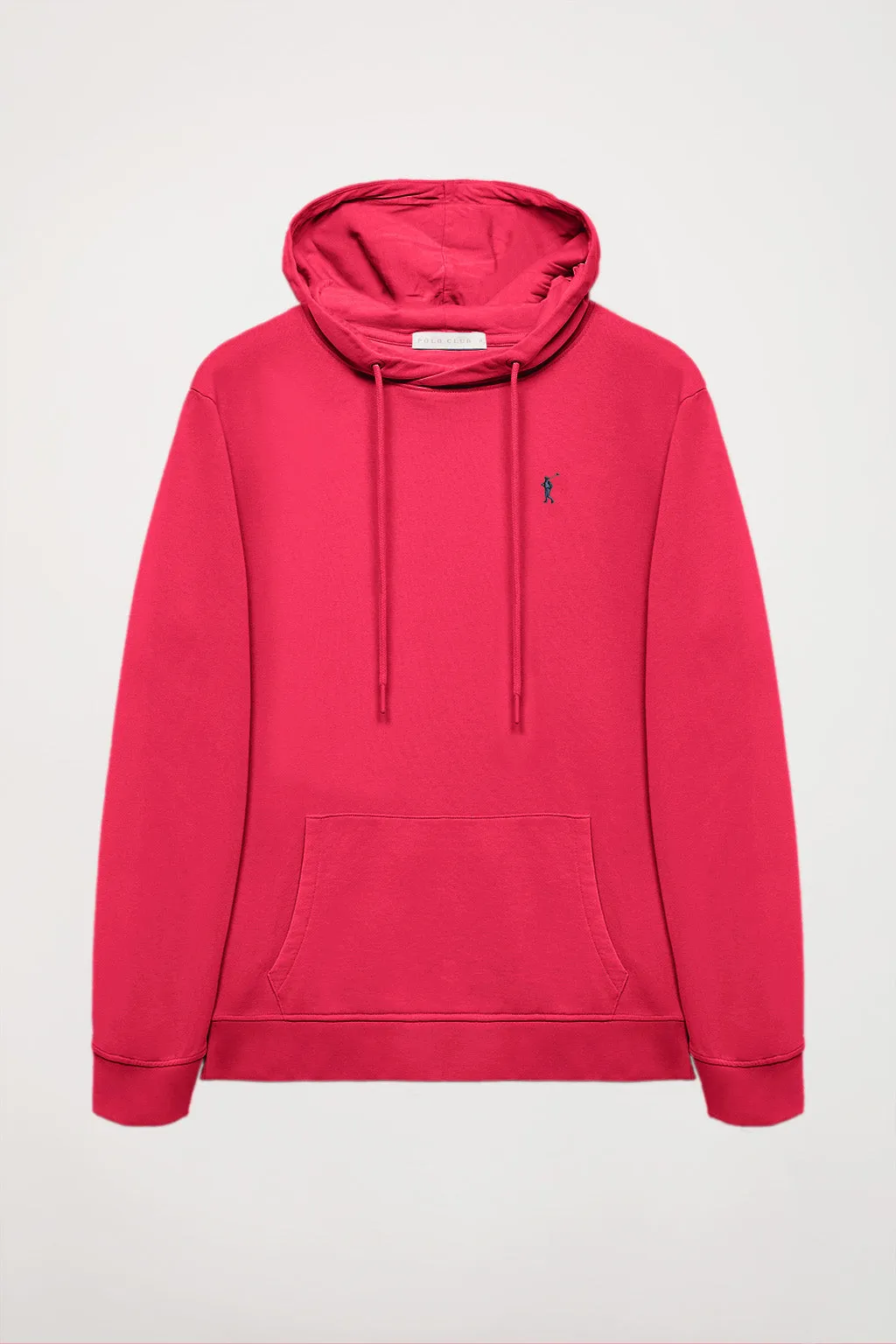 Sudadera de capucha y bolsillos fucsia con logo Rigby Go