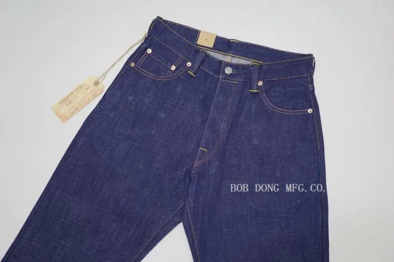 Vintage Red Line Selvage Denim Pants - Relaxed Fit Straight Leg