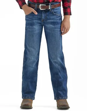 Wrangler Boys' Retro Low Rise Relaxed Fit Boot Cut Elmont Jeans